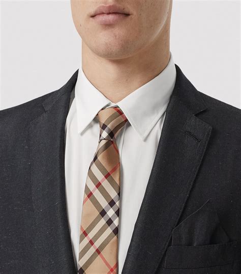 holt renfrew burberry tie|BURBERRY Check Silk Tie .